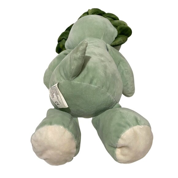 Kellytoy Triceratops Dinosaur Plush Rattle 20" Green Stuffed Animal Baby Toy - Picture 5 of 7